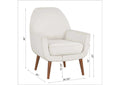 Astrid Mid Century Sea Oat Velvet Arm Chair beige-foam-velvet