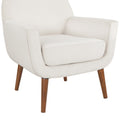 Astrid Mid Century Sea Oat Velvet Arm Chair beige-foam-velvet