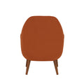 Astrid Mid Century Burnt Orange Velvet Arm Chair orange-foam-velvet