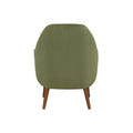 Astrid Mid Century Green Velvet Arm Chair green-foam-velvet