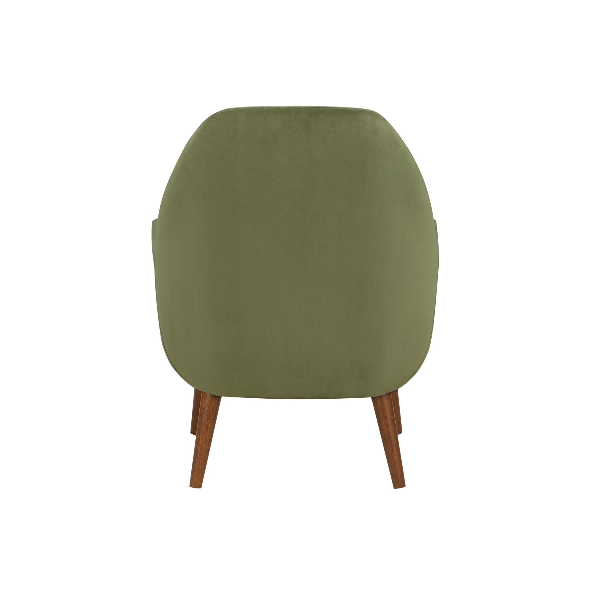 Astrid Mid Century Green Velvet Arm Chair green-foam-velvet