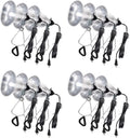 Simple Deluxe HIWKLTCLAMPLIGHTSX12 12 Pack Clamp Lamp white-metal