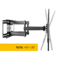 Full Motion Outdoor Tv mount for 37 80