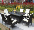 Patio 7 Piece Rectangular Dining Set With 6