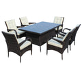 Patio 7 Piece Rectangular Dining Set With 6