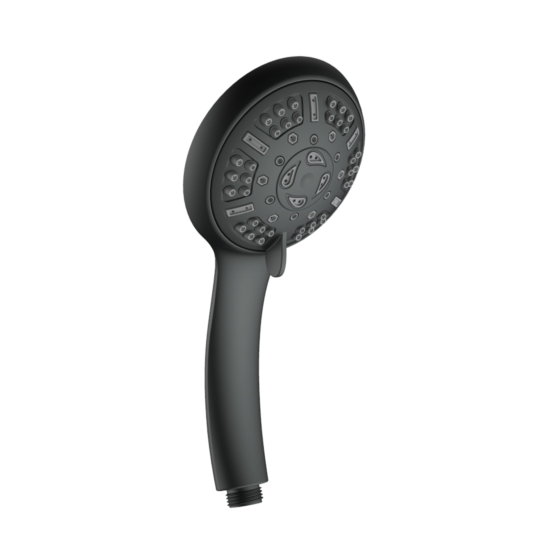 Large Amount of water Multi Function Shower Head matte black-brass