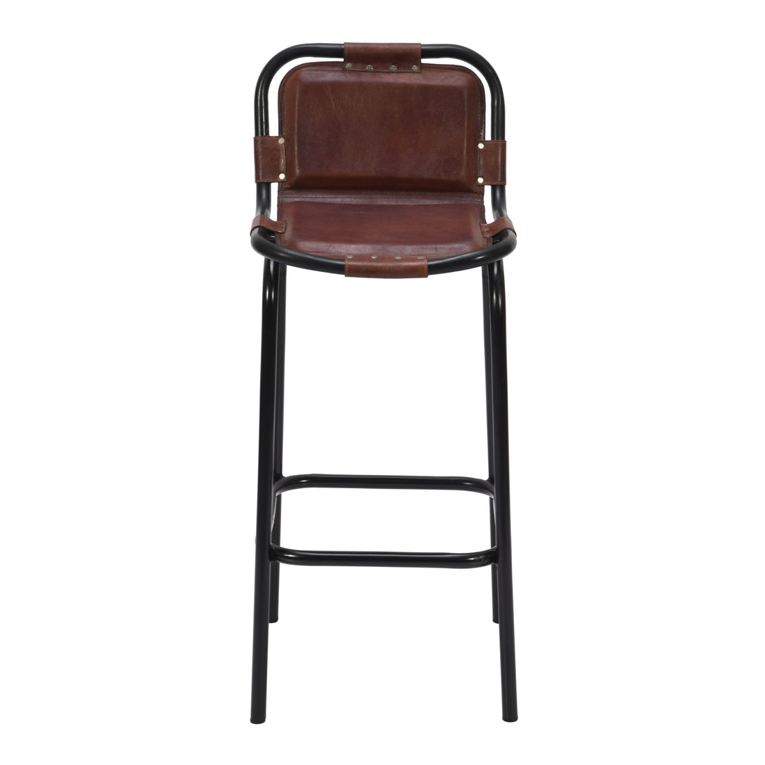 31 Inch Bar Height Chair, Genuine Leather