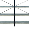 63 Inch Industrial 4 Tier Bookshelf,