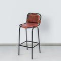 31 Inch Bar Height Chair, Genuine Leather