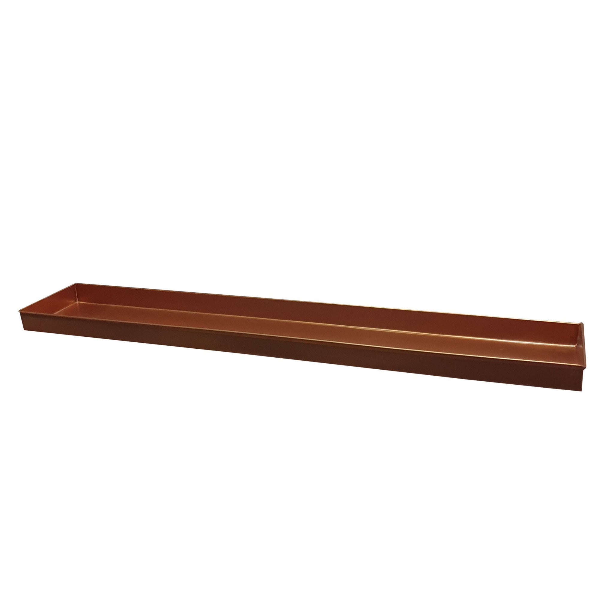 29 Inch Rectangular Metal Windowsill Plant Tray,