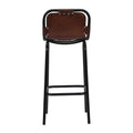 31 Inch Bar Height Chair, Genuine Leather