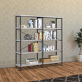 63 Inch Industrial 4 Tier Bookshelf,