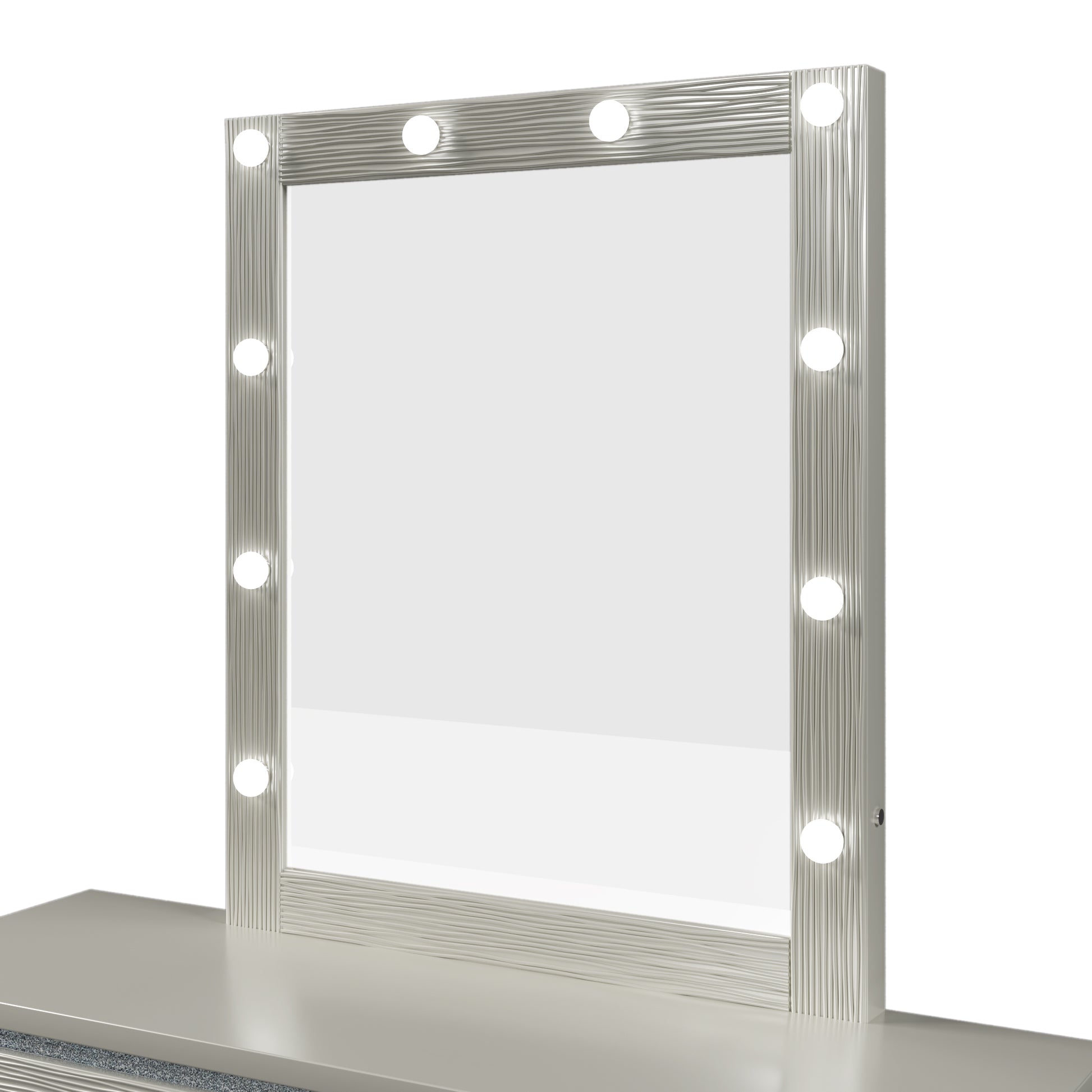 Champagne Silver Mirror with LED Lights champagne-mdf+glass