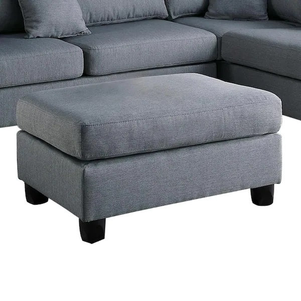 Grey Color 3pcs Sectional Living Room Furniture grey-wood-dining room-cushion