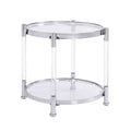 W82153571 Contemporary Acrylic End Table, Side