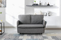 COOLMORE Convertible Sleeper Sofa Bed, Modern Velvet light grey-linen