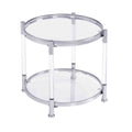 W82153571 Contemporary Acrylic End Table, Side