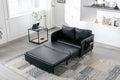 COOLMORE Convertible Sleeper Sofa Bed, Modern Velvet black-pu