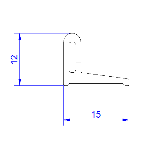 Shower Door Bottom Seal Durable and Flexible Seal matte black-stainless steel