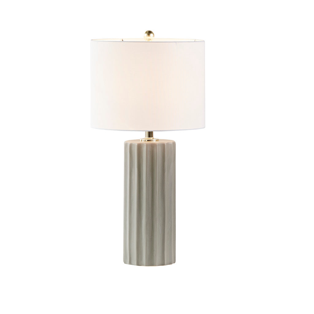 Ribbed Ceramic Table Lamp