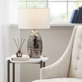 Oval Textured Ceramic Table Lamp