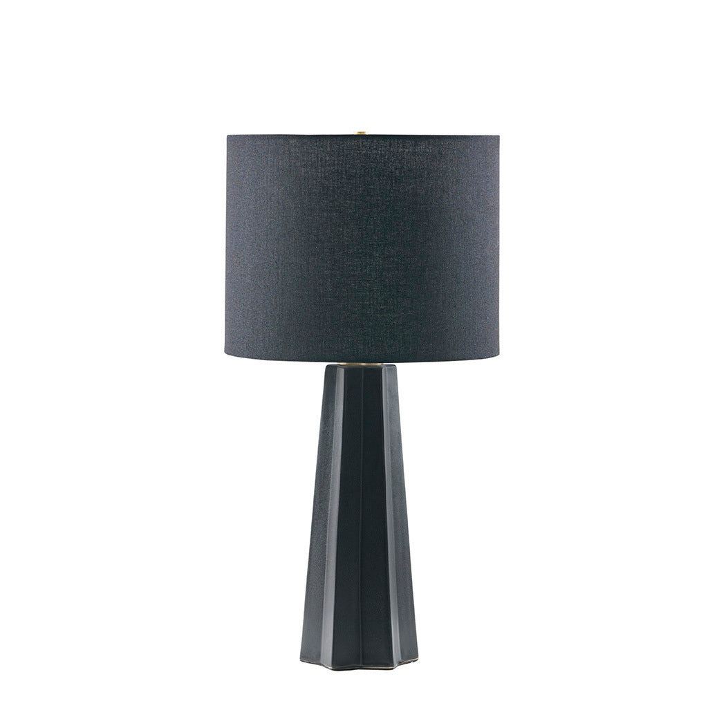 Geometric Ceramic Table Lamp black-cotton