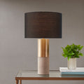 Concrete Table Lamp black-cotton