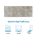 Tiled Border Area Rug beige+cream-polyester