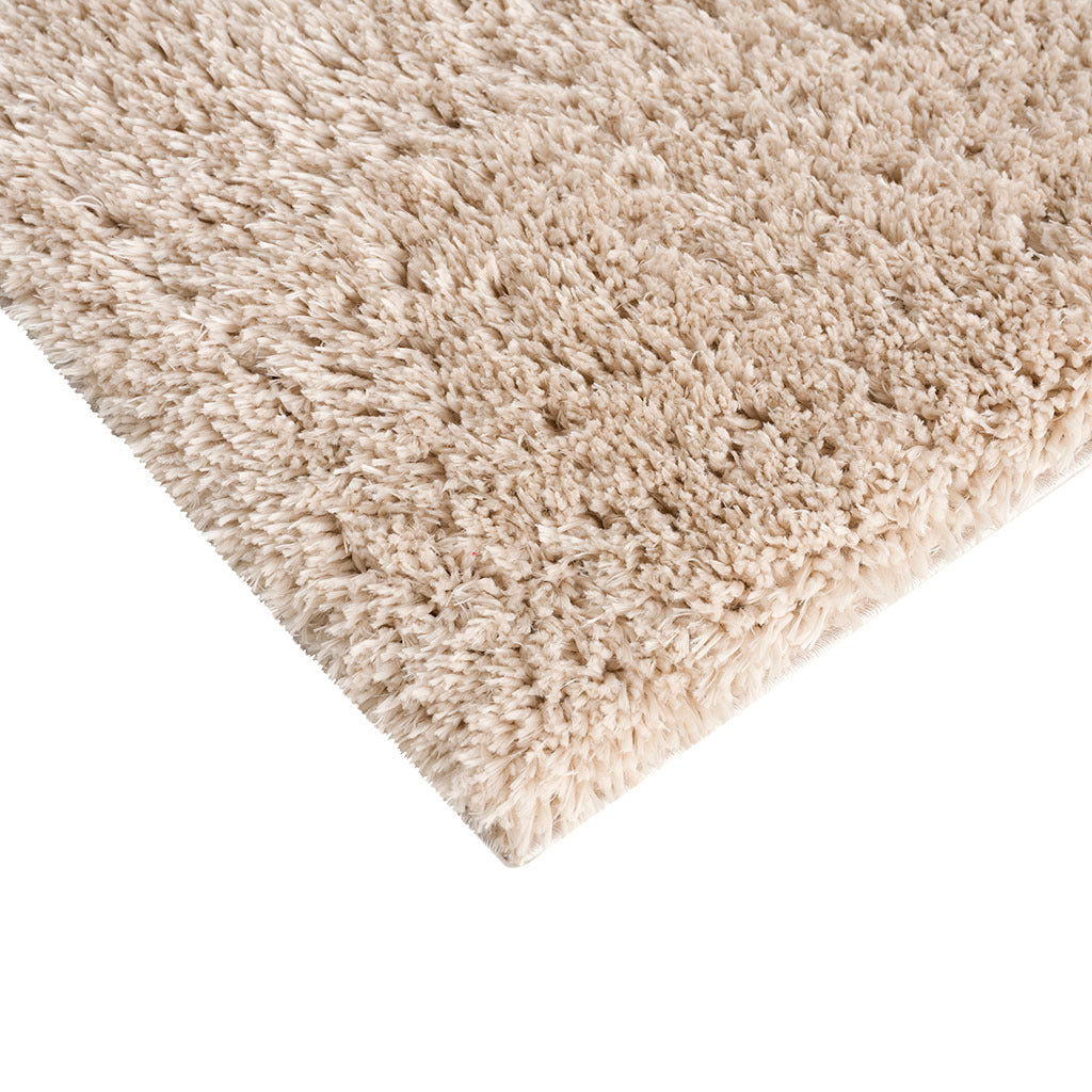 Super Soft Polyester Shag Area Rug cream-polyester