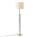 Asymmetrical Adjustable Height Metal Floor Lamp