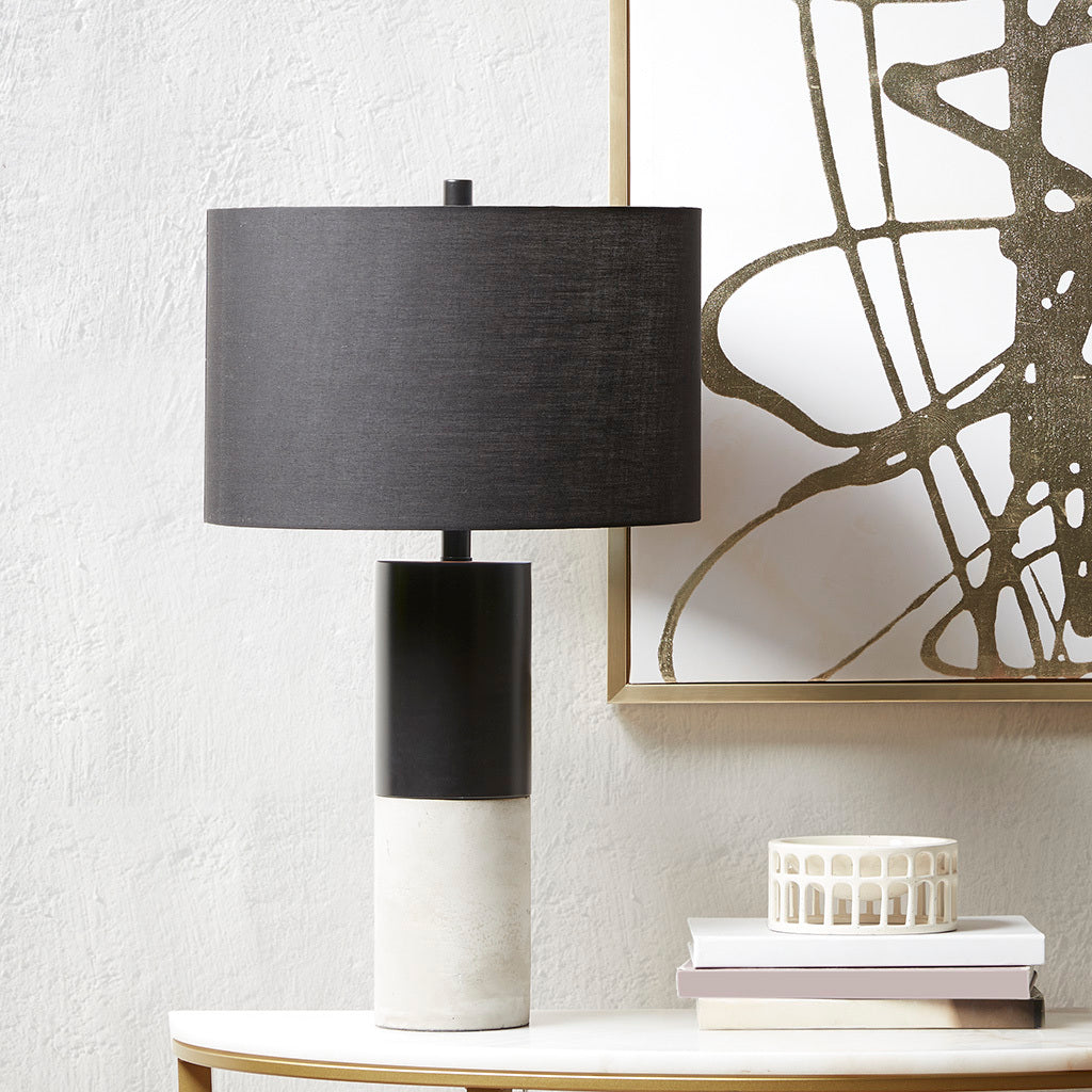 Fulton Concrete Table Lamp black-cotton