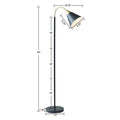 Arched Metal Floor Lamp with Chimney Shade matte black-iron