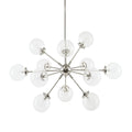 Paige 12 Light Chandelier with Oversized Globe Bulbs silver-cotton