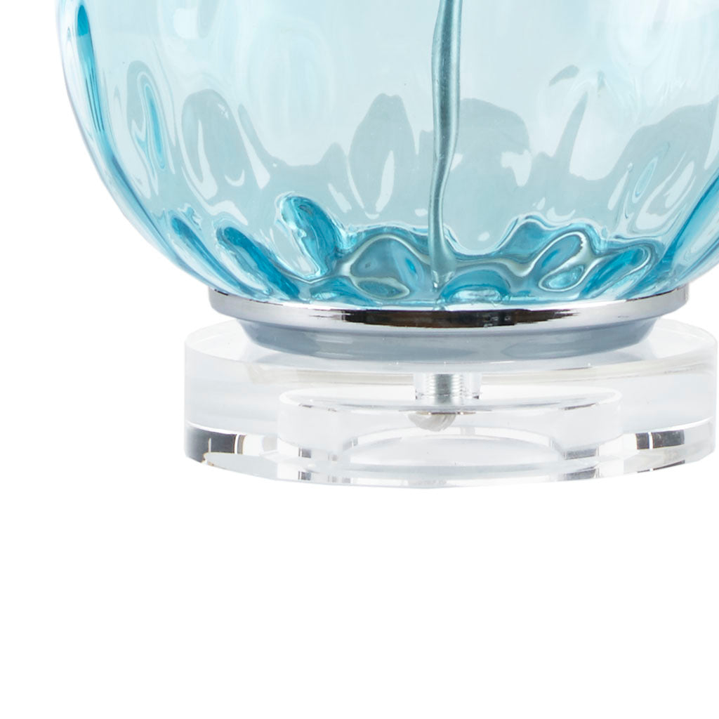 Ombre Glass Table Lamp blue-cotton