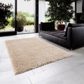 Super Soft Polyester Shag Area Rug cream-polyester