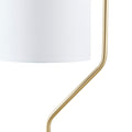 Angular Arched Metal Floor Lamp gold-polyester