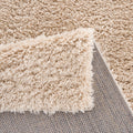 Super Soft Polyester Shag Area Rug cream-polyester