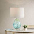 Ombre Glass Table Lamp blue-cotton