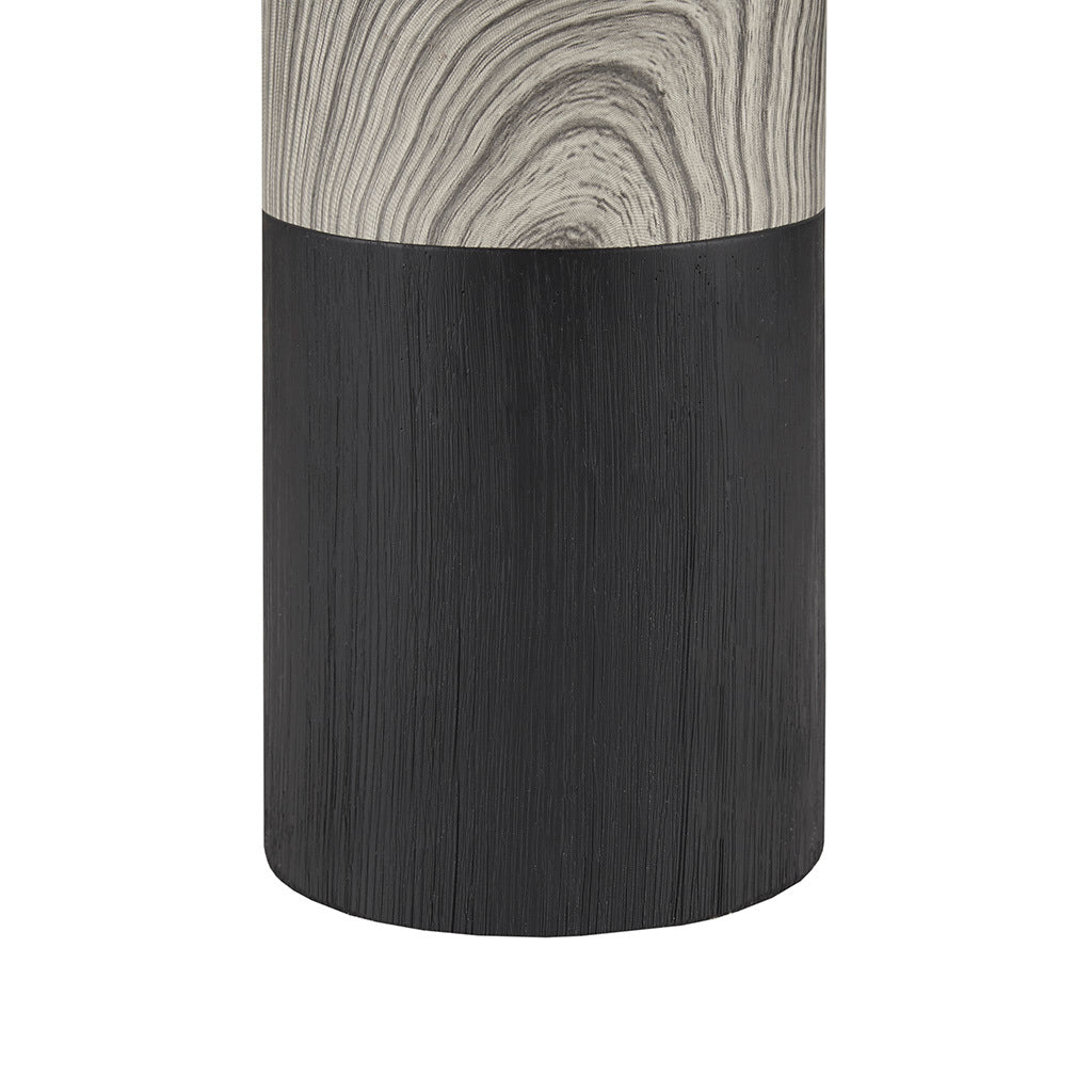 Textured Ceramic Table Lamp black-polyester