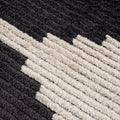 Black & Ivory Modern Area Rug black+ivory-polyester