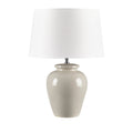 Ceramic Table Lamp cream-polyester