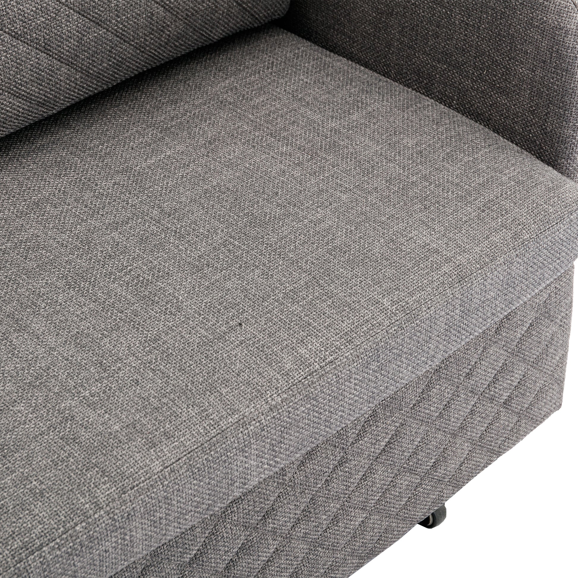 COOLMORE Convertible Sleeper Sofa Bed, Modern Velvet light grey-linen