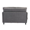 COOLMORE Convertible Sleeper Sofa Bed, Modern Velvet light grey-linen