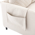 COOLMORE Convertible Sleeper Sofa Bed, Modern Velvet beige-linen