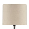 Textured Ceramic Table Lamp white-polyester