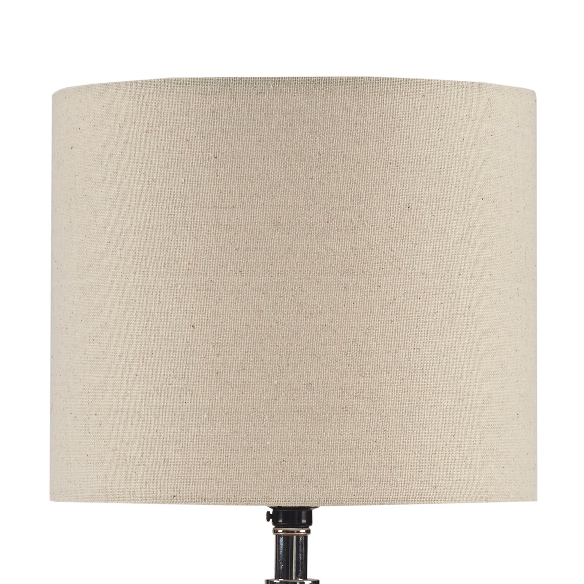 Textured Ceramic Table Lamp white-polyester