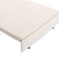 COOLMORE Convertible Sleeper Sofa Bed, Modern Velvet beige-linen