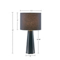 Geometric Ceramic Table Lamp black-cotton