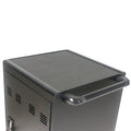 Mobile Charging Cart and Cabinet for Tablets Laptops matt black-steel