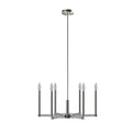 6 Light Contemporary Candelabra Styled Chandelier